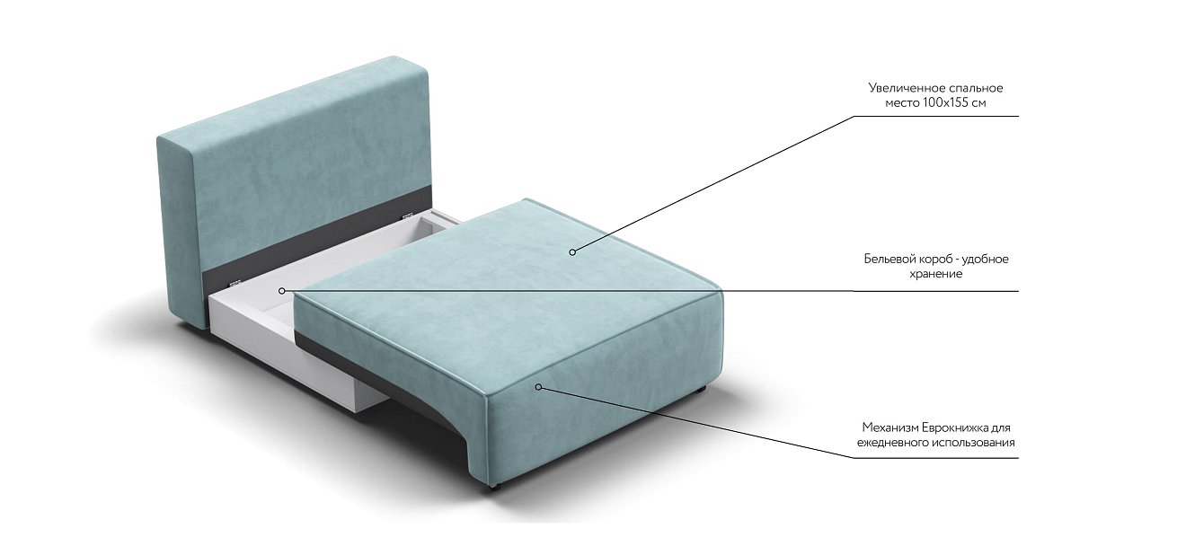 База сп.м BOSS SOFT MODOOL велюр monolit аква