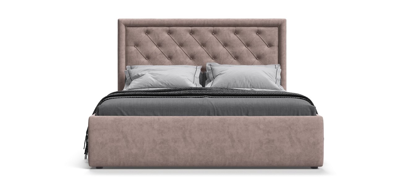 Кровать Босс Классик 180*200 Про велюр Royal пион NEW