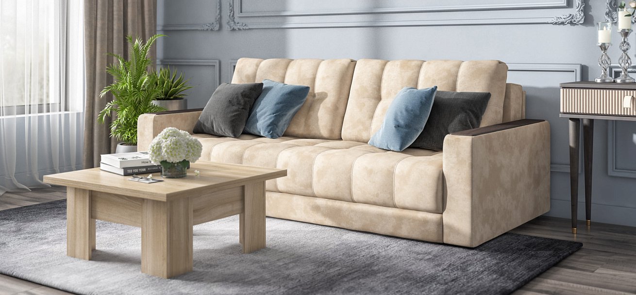 Диван BOSS 2.0 велюр Alkantara пепел