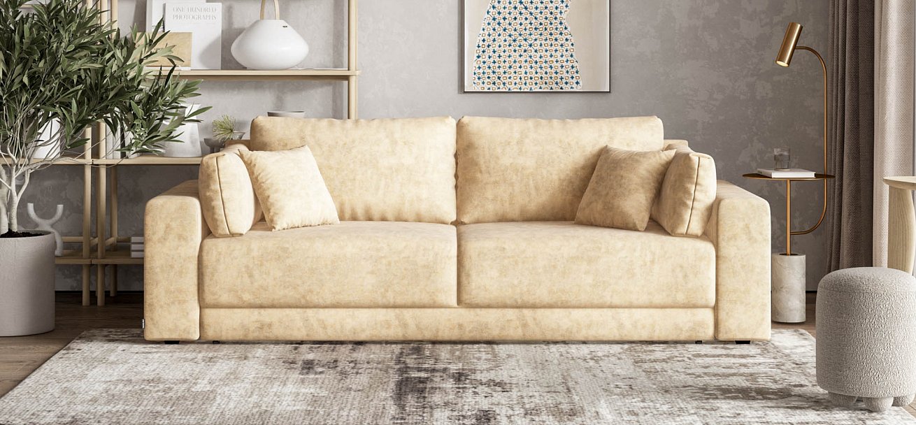 Диван Босс Прайм Велюр Роял шампань