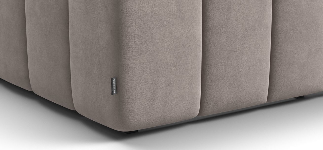 Кровать BOSS.XO 180*200 велюр Monolit латте