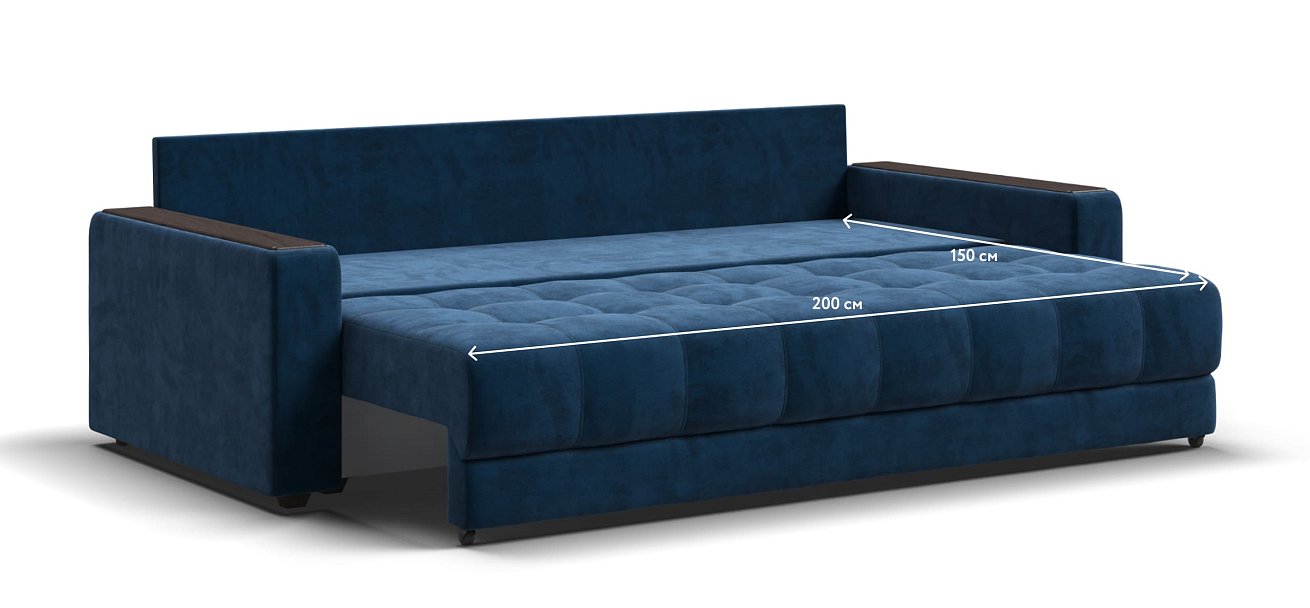 Диван BOSS 2.0 велюр Monolit синий