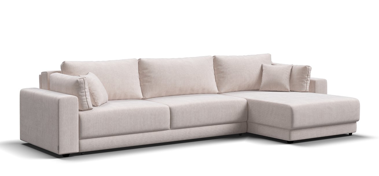 Угловой диван Босс Прайм Макс Вельвет CORD бежевый
