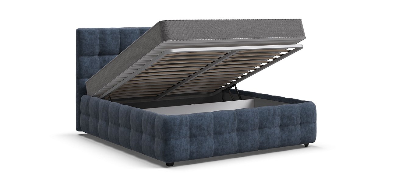 Кровать Босс 160*200 Про Велюр Royal топаз NEW