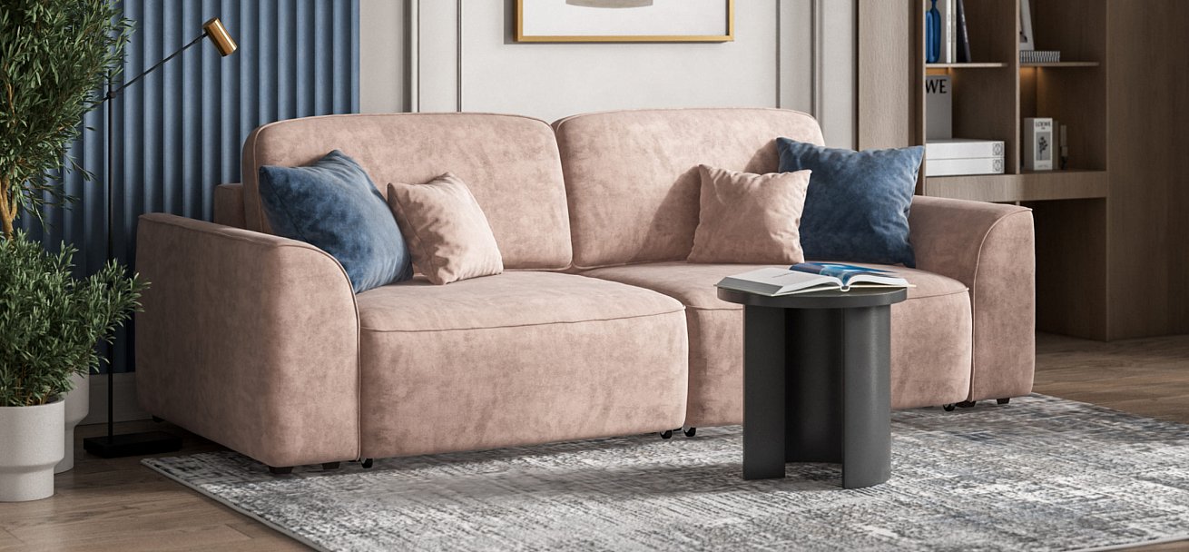 Диван KING SE Велюр Royal пион NEW