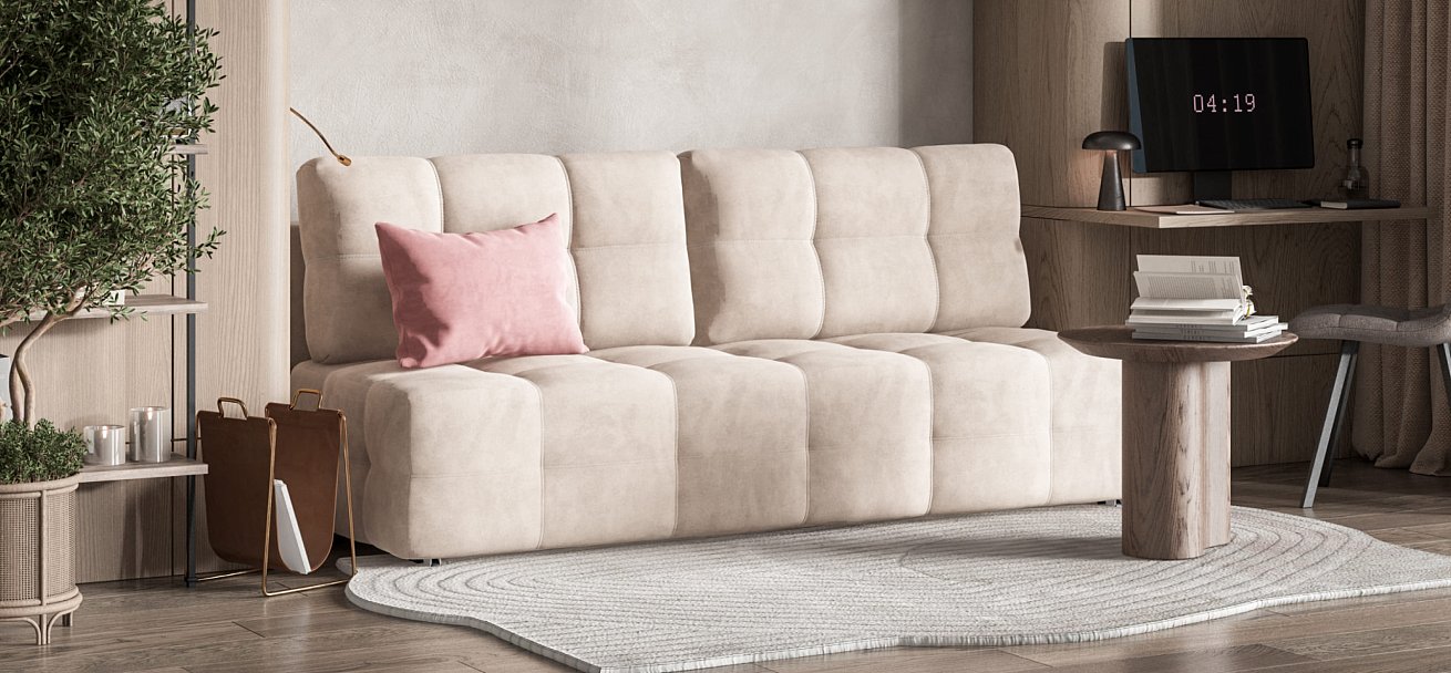 Диван Dandy MINI SE велюр Monolit латте