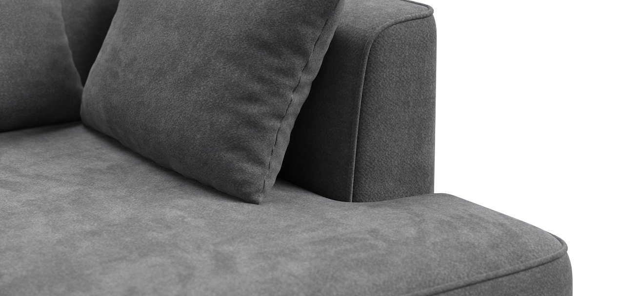 Диван KING TWIN Шенилл CLOUD графит