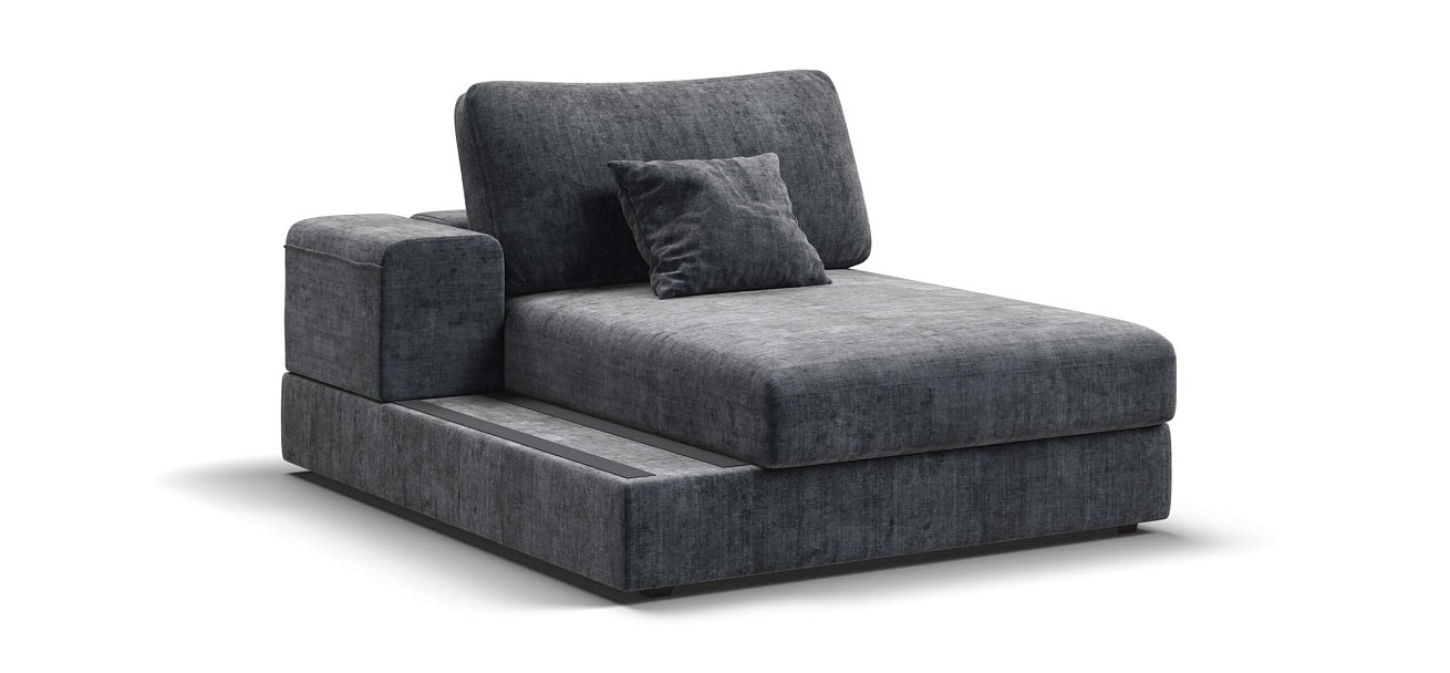 BOSS MODOOL SE оттоманка левая шенилл Gloss карбон