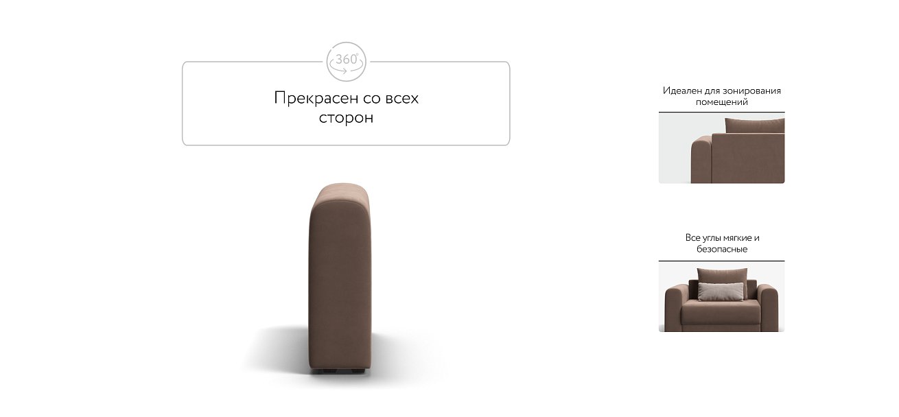 Подлокотники 2 шт. РИЧМОНД MODOOL Велюр Monolit мокко