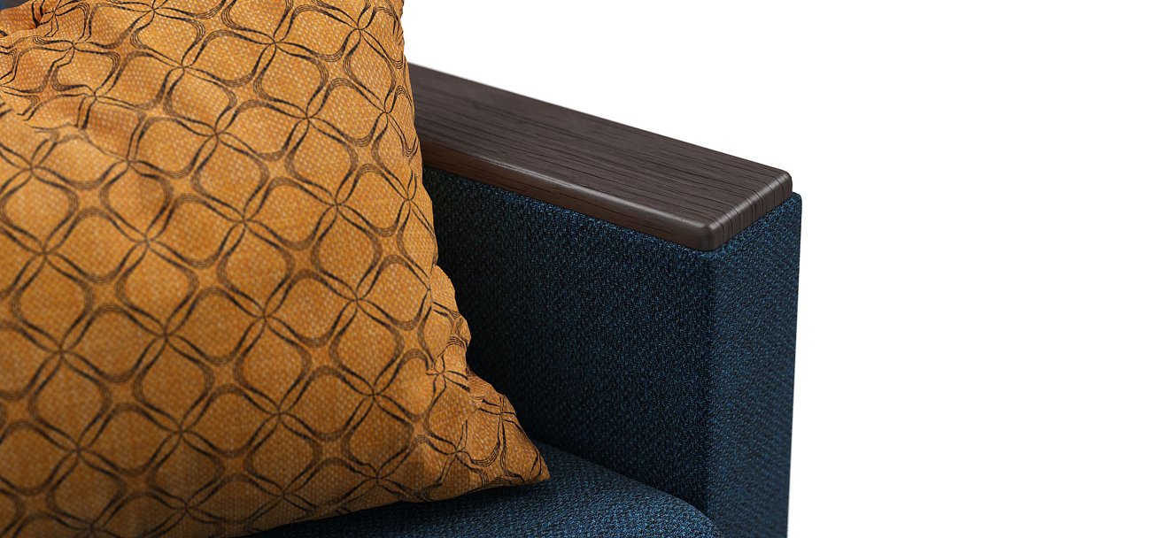 Диван Атланта-2 Лайт рогожка Malmo синий