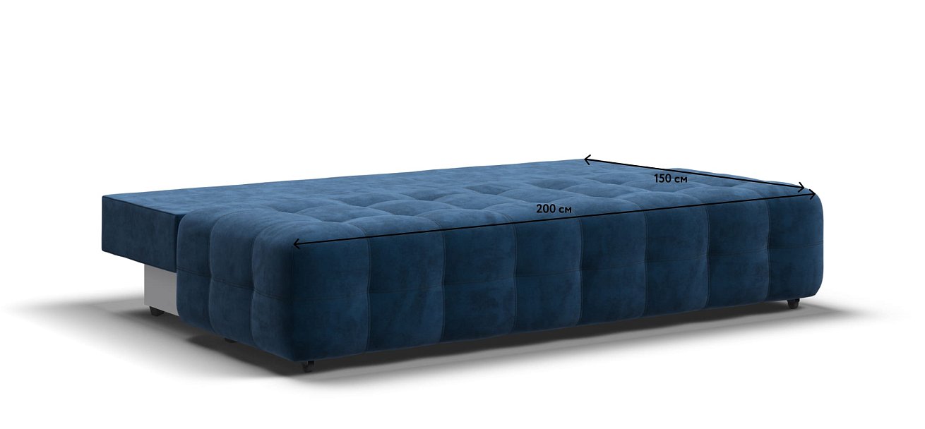 Диван BOSS 2.0 MINI велюр Monolit синий