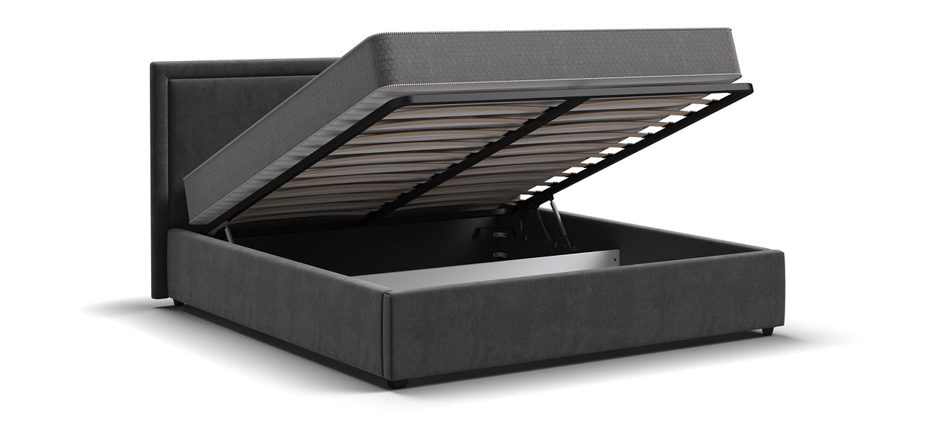 Кровать Фрея 160*200 с ПМ MONOLIT Серая