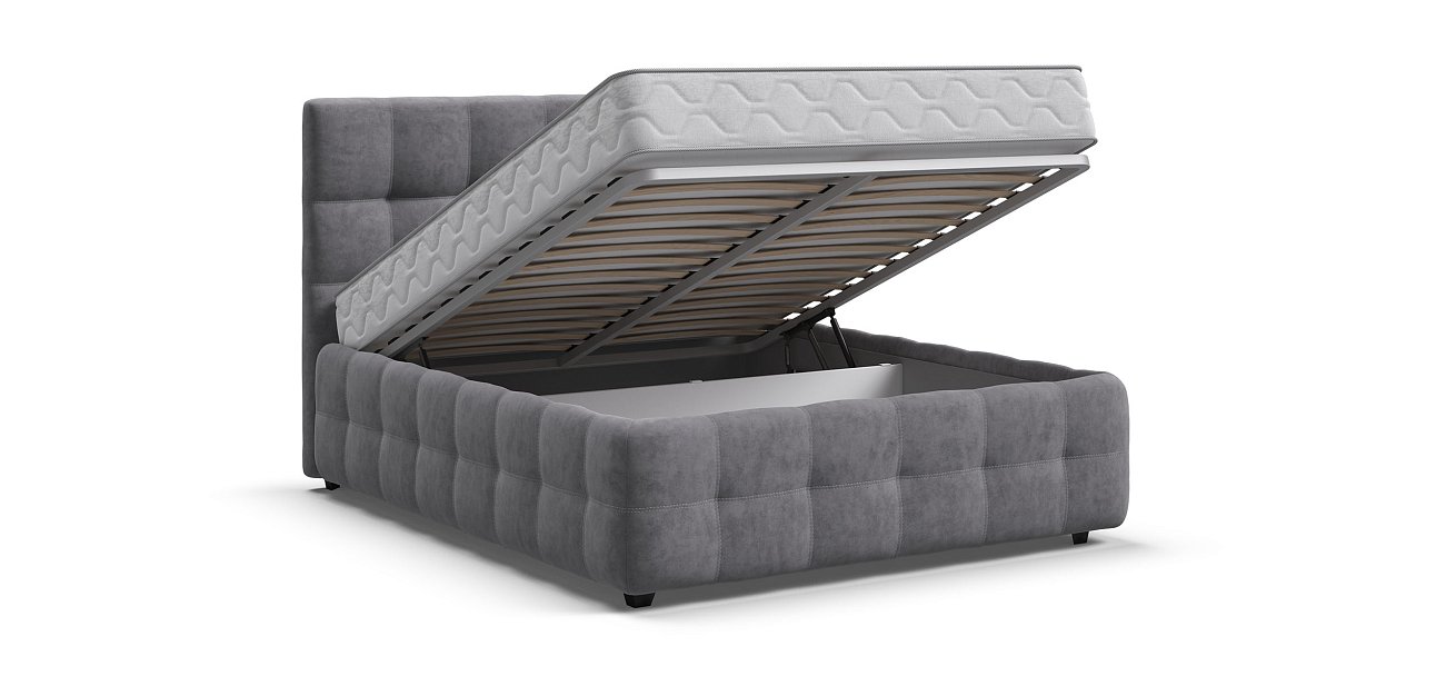 Кровать Босс 140*200 Про Велюр Роял агат