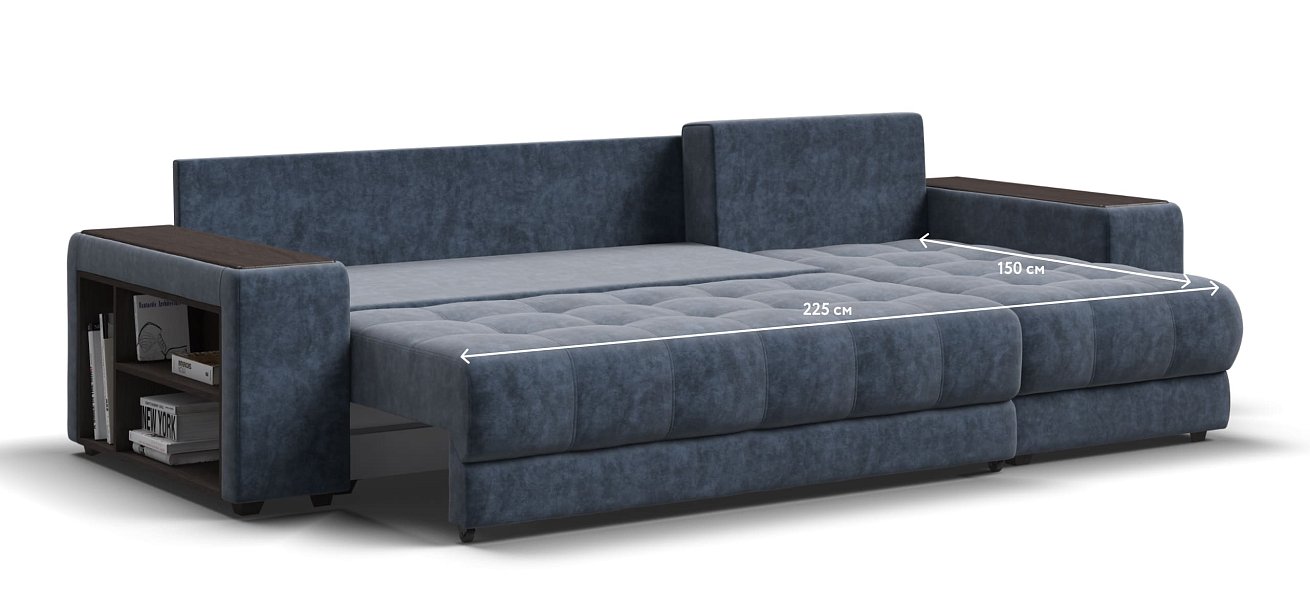 Угловой диван BOSS 3.0 XL Велюр Royal топаз NEW