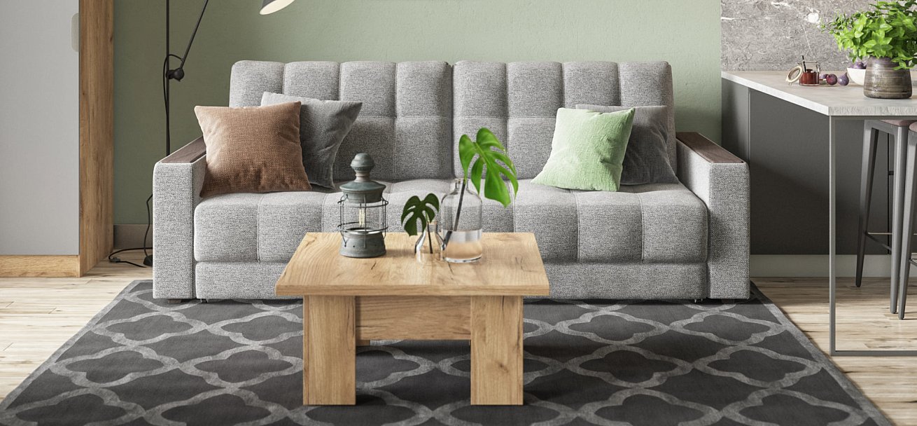 Диван BOSS 2.0 рогожка Malmo серый