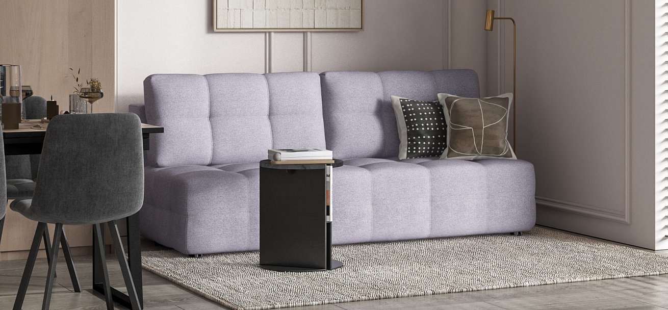 Диван Dandy MINI SE рогожка Malmo платина