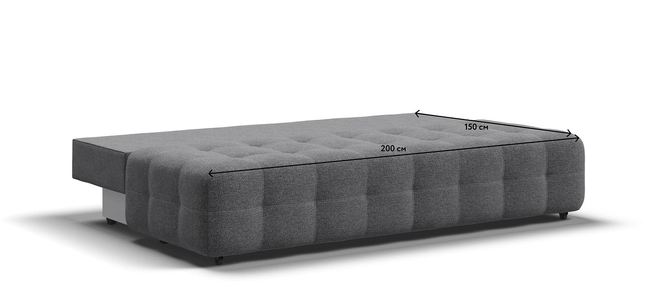 Диван BOSS 2.0 MINI рогожка Malmo серый