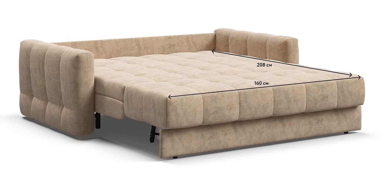 Диван BOSS Sleep 160 Велюр Роял шампань