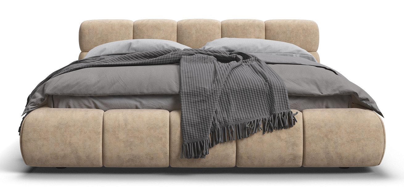 Кровать Босс Дрим 160*200 Про Велюр Royal шампань NEW