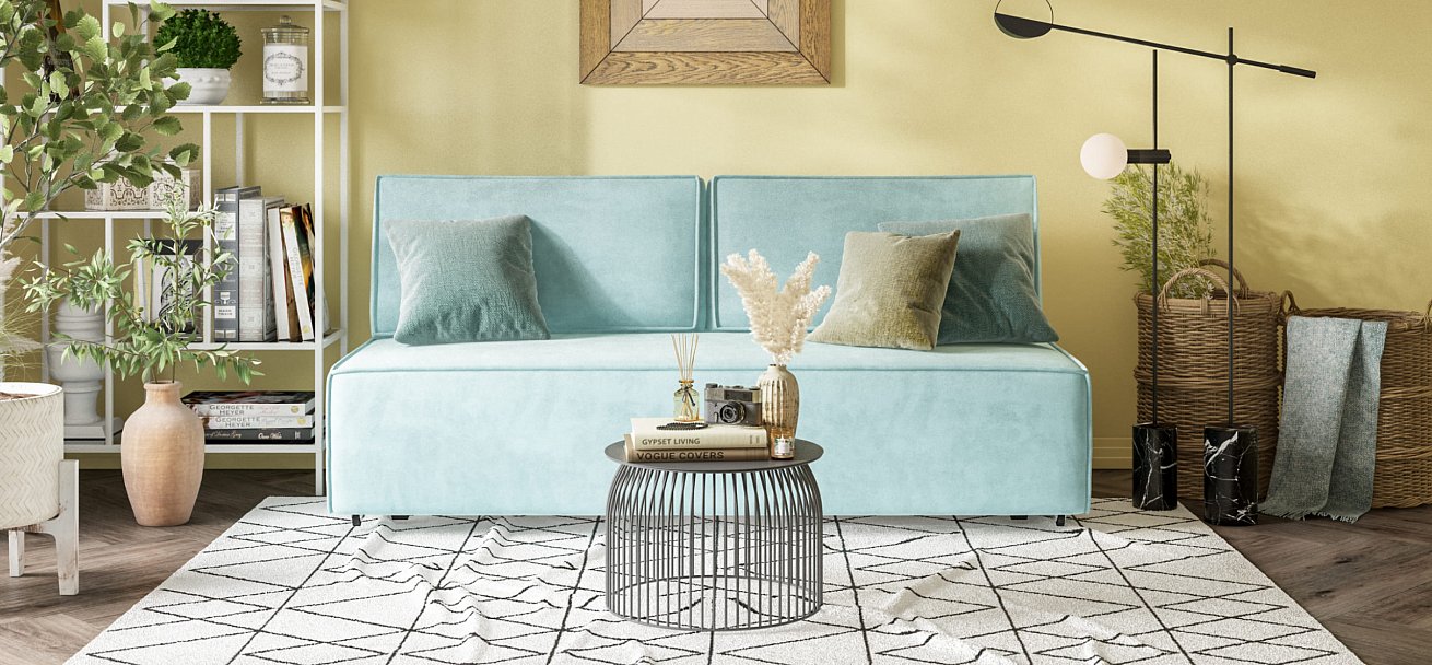 Диван NORD mini велюр Monolit аква