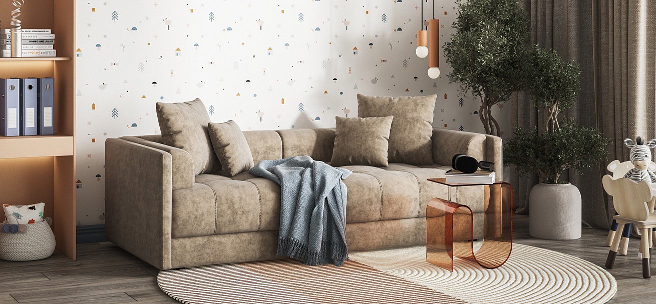 Тахта BOSS Велюр Роял тауп