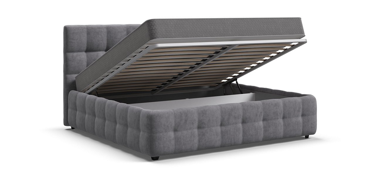 Кровать Босс 180*200 Про Велюр Роял агат