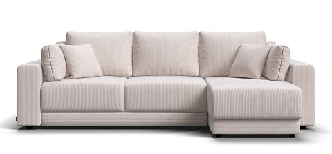 Угловой диван Босс Прайм ХЛ Вельвет CORD бежевый