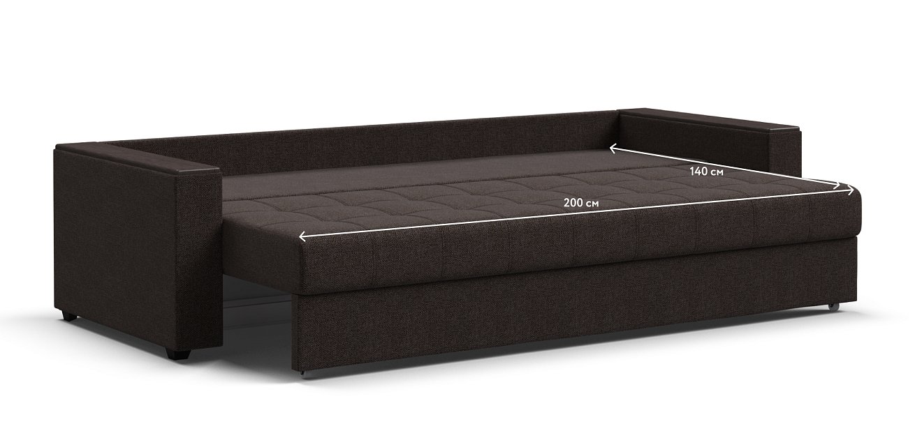 Диван Атланта НПБ 120 рогожка Malmo шоколад