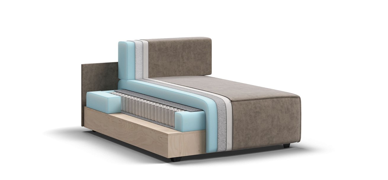 Оттоманка BOSS SOFT MODOOL Велюр Роял тауп