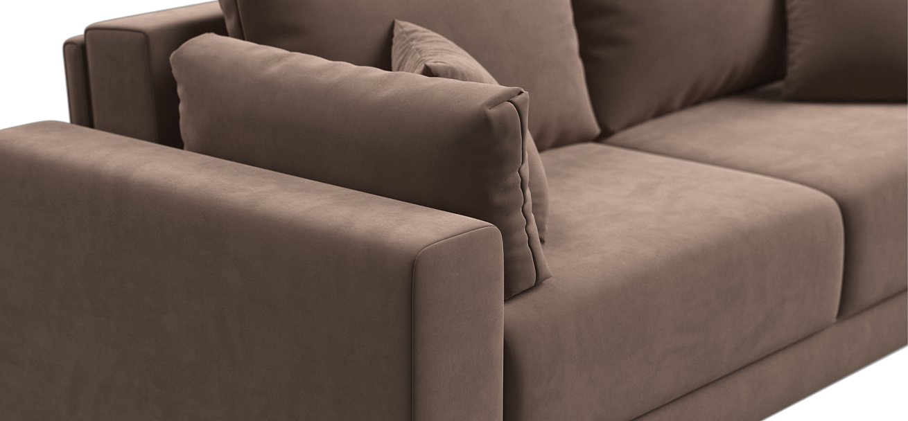 Диван Босс Прайм Велюр Monolit мокко