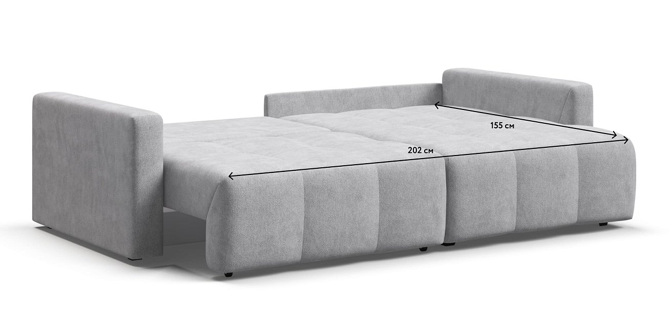 Угловой диван BOSS TREND Шенилл CLOUD грей