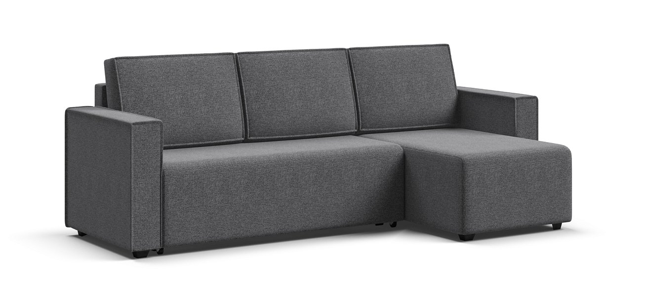 Угловой диван Норд лайт рогожка Malmo серый