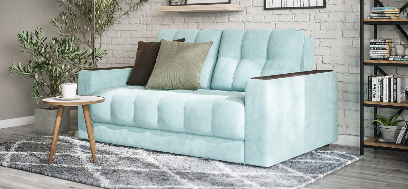 Диван BOSS Compact велюр Monolit аква