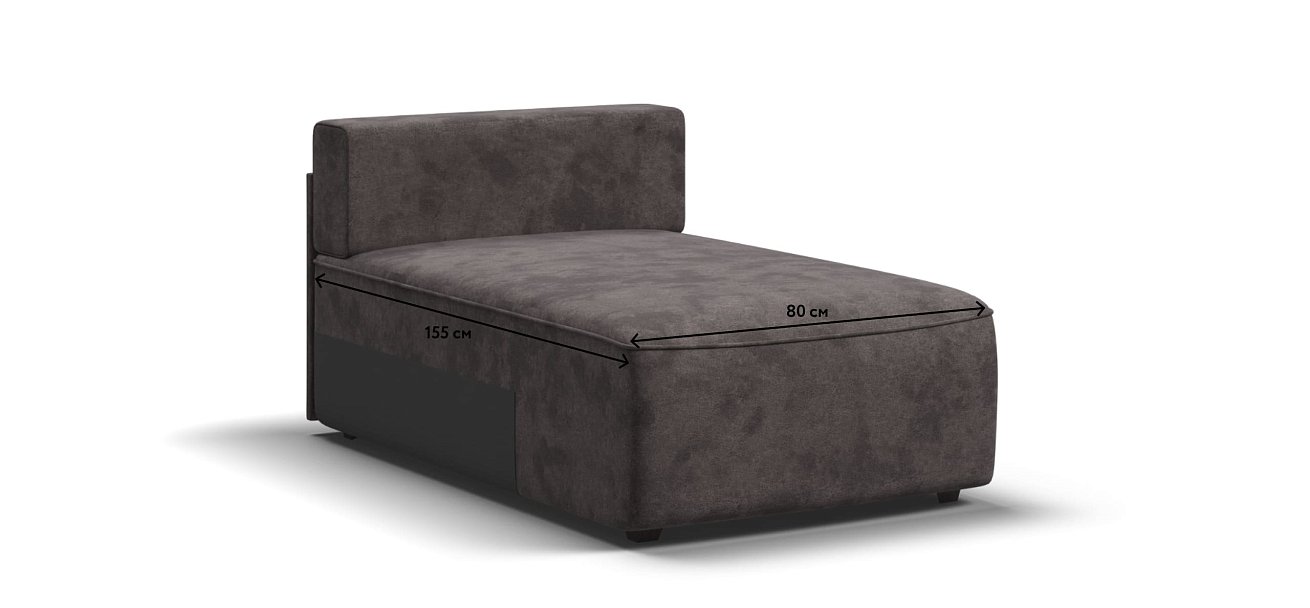 KING MODOOL оттоманка Велюр Alkantara серый