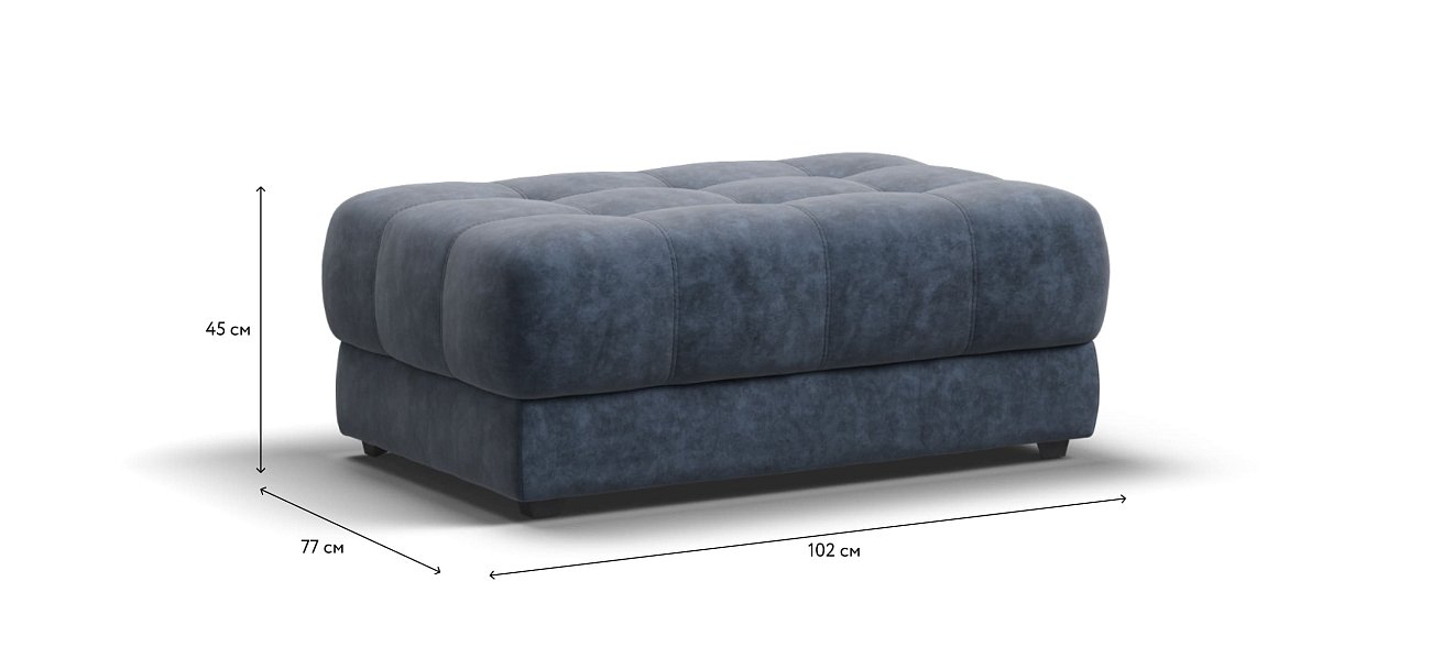 Пуф BOSS XL Велюр Royal топаз NEW