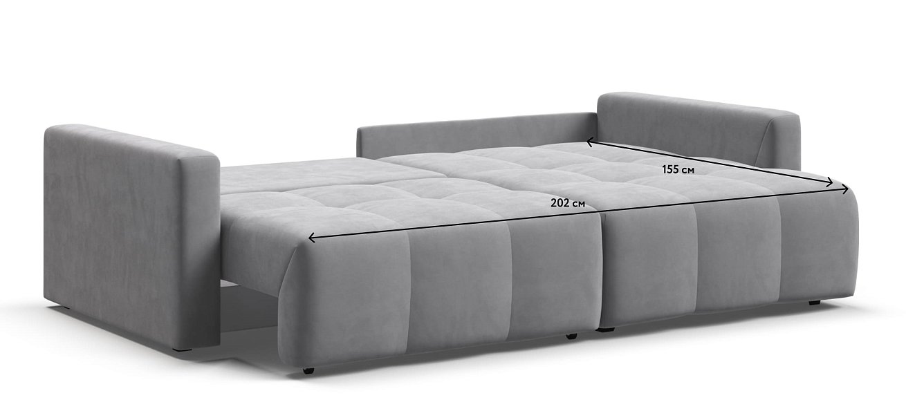 Угловой диван BOSS TREND Велюр Monolit сталь