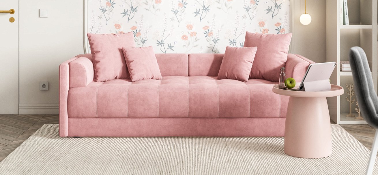 Тахта BOSS велюр Monolit роуз