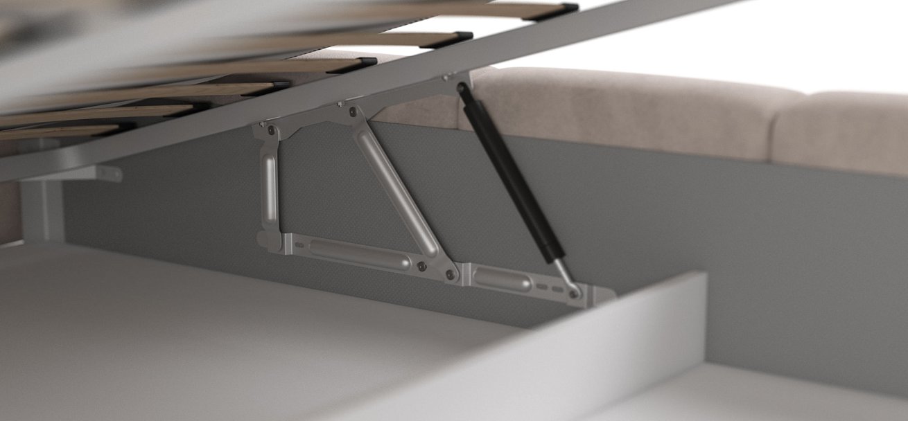 Кровать Босс Дрим 180*200 Про велюр Monolit латте