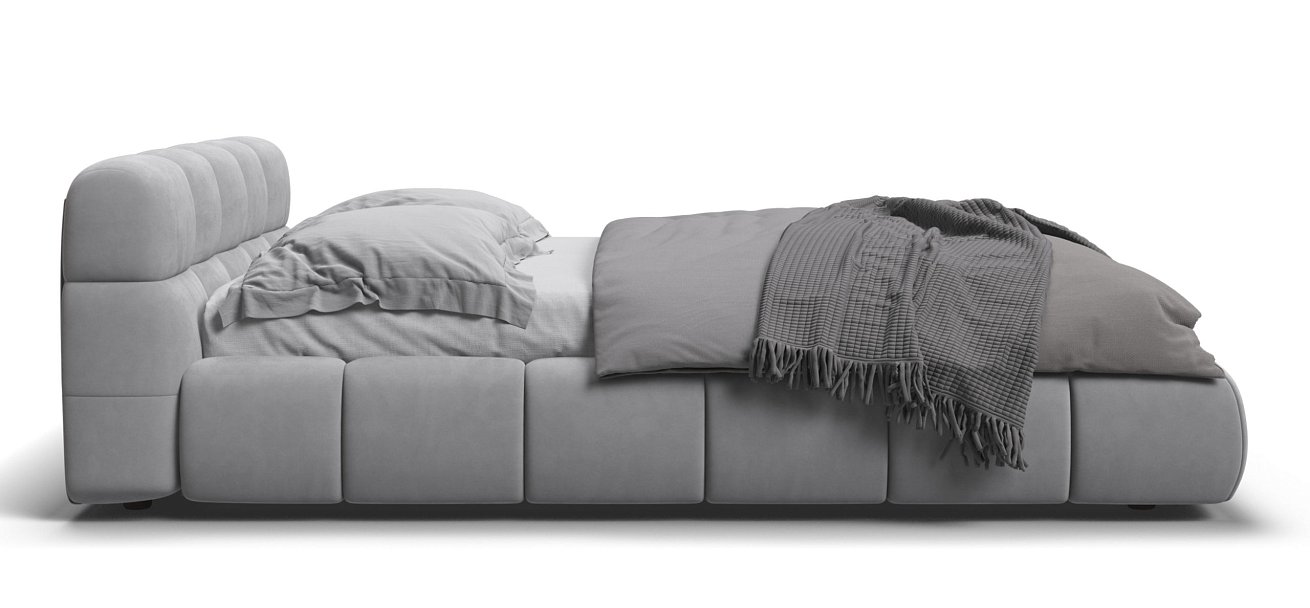 Кровать Босс Дрим 160*200 Про велюр Monolit сталь