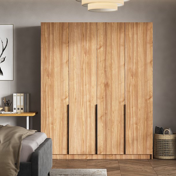 Рим 180 шкаф распашной 4Д Орех Селект