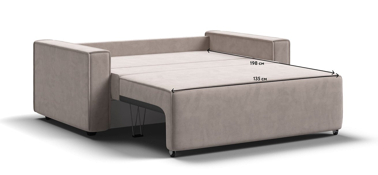 Диван NORD Compact велюр Monolit латте