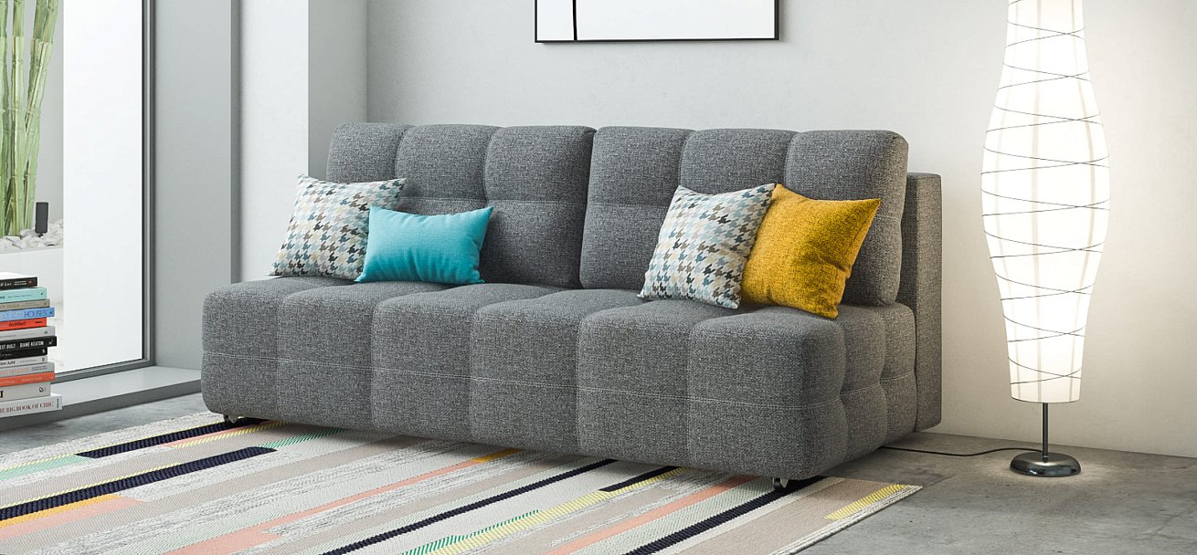 Диван Dandy MINI SE рогожка Malmo серый