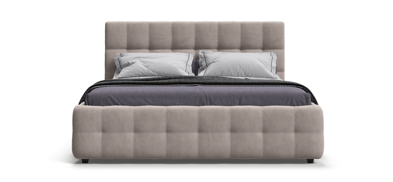 Кровать Босс 180*200 Про велюр Monolit латте