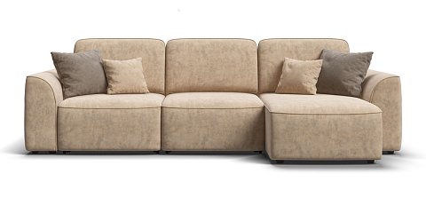 Угловой диван KING SE Велюр Роял шампань