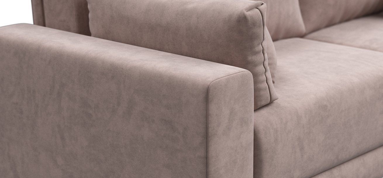 Угловой диван Босс Прайм ХЛ Велюр Royal пион