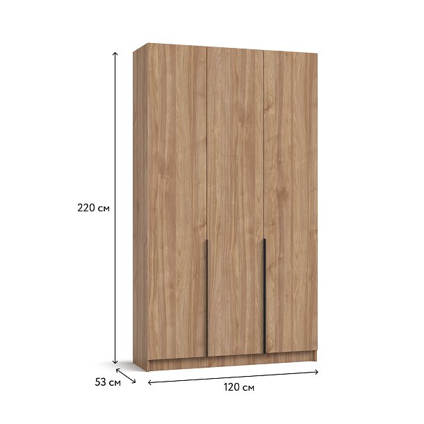 Рим 120 шкаф распашной 3Д Орех Селект