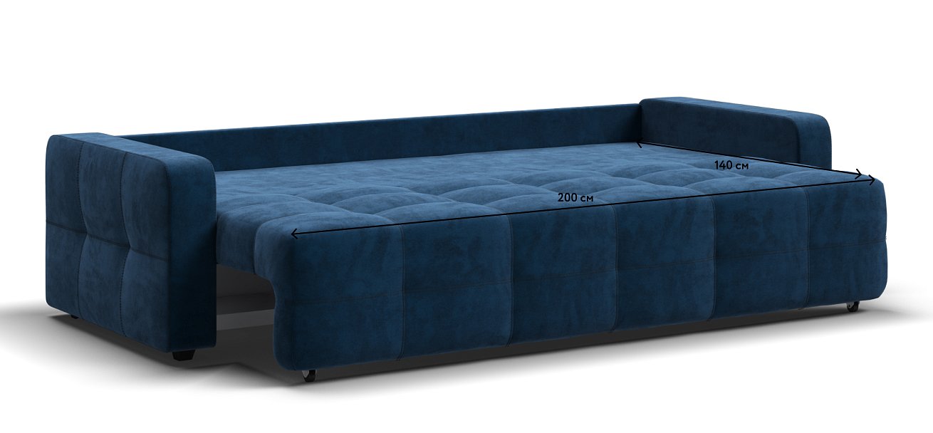 Диван Денди велюр Monolit синий