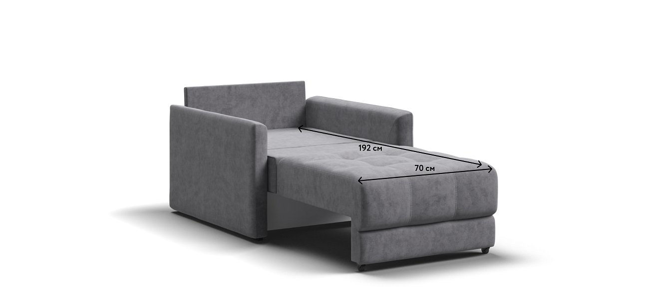 Кресло-кровать BOSS LOFT Велюр Роял агат