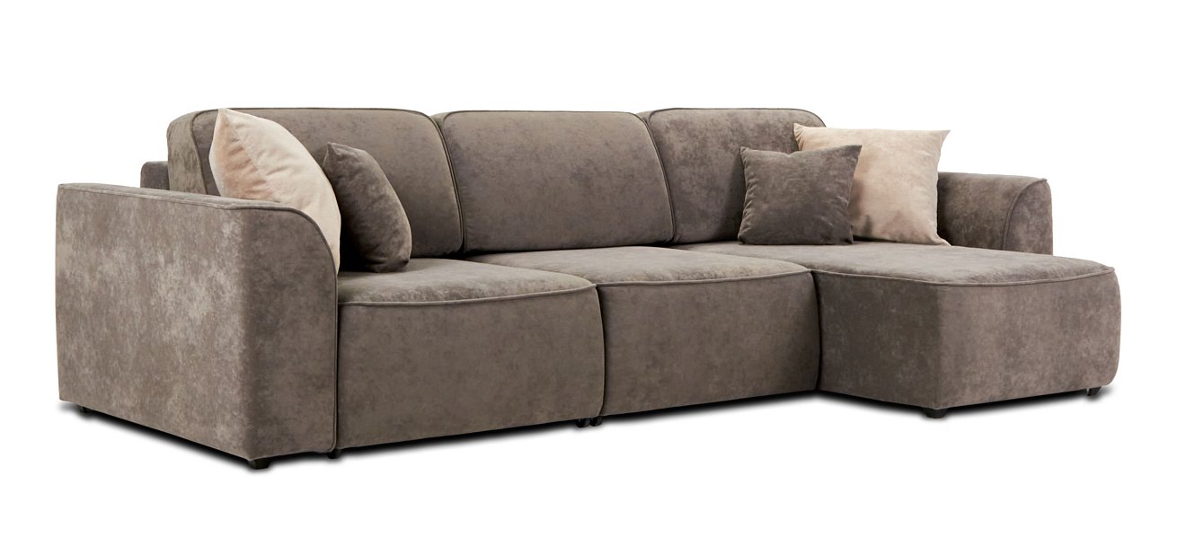 Угловой диван KING SE Велюр Роял тауп