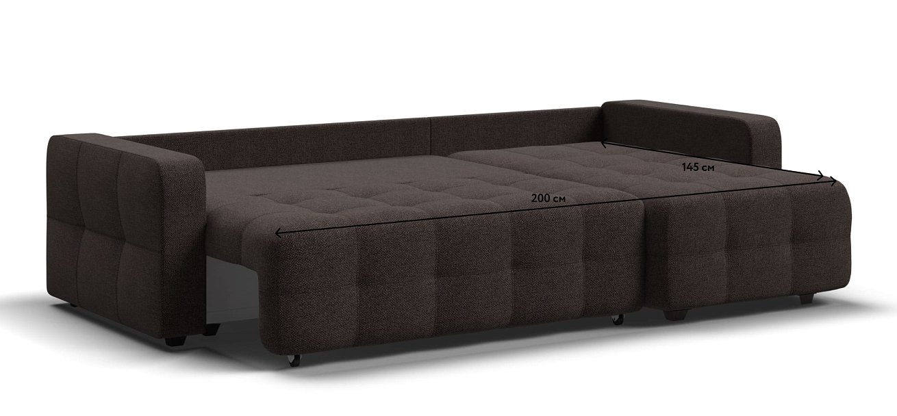 Угловой диван DANDY Euro SE Рогожка Malmo шоколад